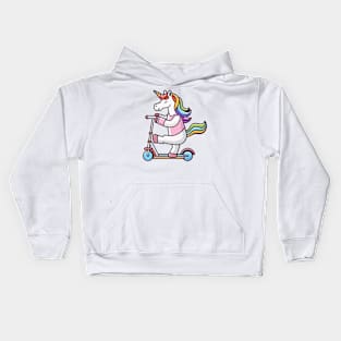 Unicorn on the go Kids Hoodie